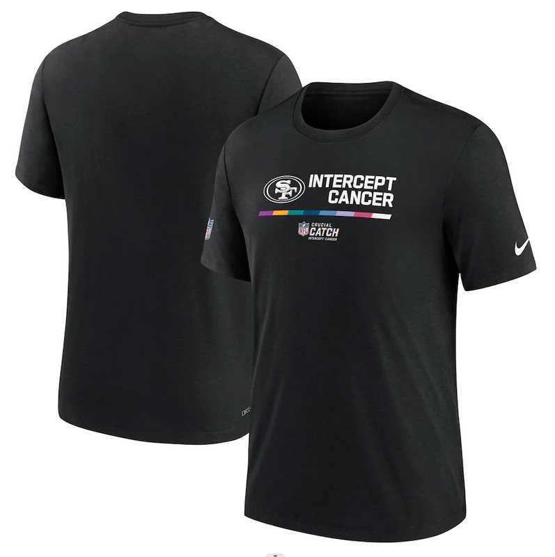 San Francisco 49ers Nike 2022 NFL Crucial Catch Performance Men's T-Shirt Black,We sell and wholesale San Francisco 49ers Nike 2022 NFL Crucial Catch Performance Men's T-Shirt Black on line form chian!